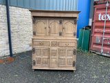 Antique English Oak Housekeeper Cupboard