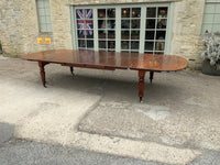 Antique English Mahogany Extending Dining Table