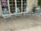 Mid Century Metal Garden Chairs