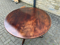 Antique Round Mahogany Tilt Top Table