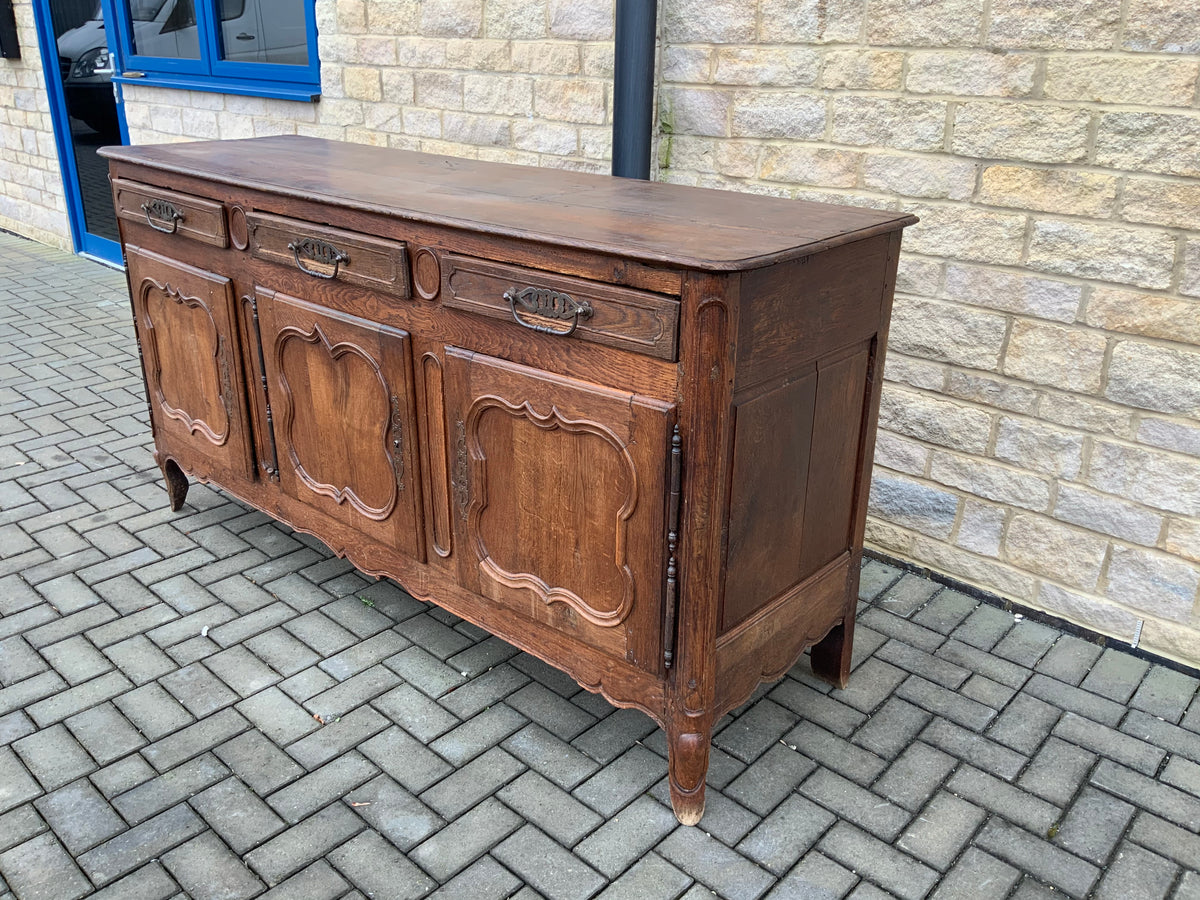 Antique oak deals sideboard