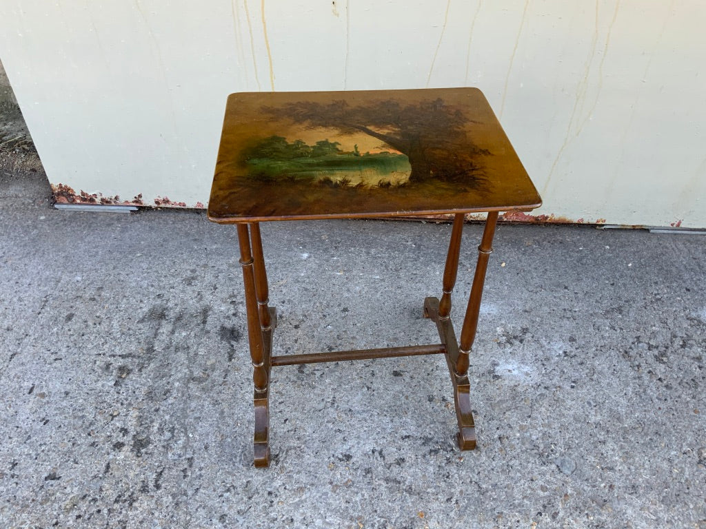 Antique French paper mache side table Burford Antiques