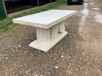 Vintage Tessellated Faux Marble Dining Table