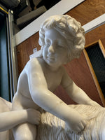 Antique Neo Classical Carrara Marble Sculpture