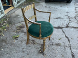 Antique English Simulated Rosewood Chinoiserie Decorative Chair
