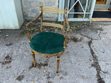 Antique English Simulated Rosewood Chinoiserie Decorative Chair