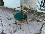 Antique English Simulated Rosewood Chinoiserie Decorative Chair