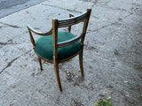Antique English Simulated Rosewood Chinoiserie Decorative Chair