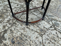 Antique Chinese Inlaid Demi Lune Hall Table