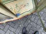 Antique Italian Polychrome Display Cabinet