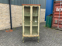 Antique Italian Polychrome Display Cabinet