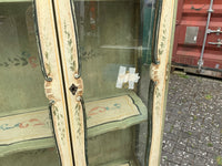 Antique Italian Polychrome Display Cabinet