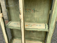 Antique Italian Polychrome Display Cabinet