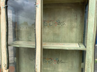 Antique Italian Polychrome Display Cabinet