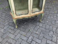 Antique Italian Polychrome Display Cabinet