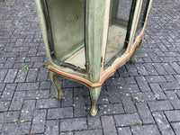 Antique Italian Polychrome Display Cabinet