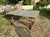 Vintage English Teak Garden Table and Chairs