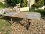 Vintage English Teak Garden Table and Chairs
