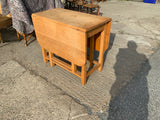 Antique English Oak Drop Leaf Table