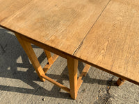 Antique English Oak Drop Leaf Table