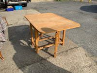 Antique English Oak Drop Leaf Table