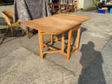 Antique English Oak Drop Leaf Table