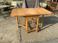 Antique English Oak Drop Leaf Table