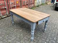 Antique English Pine Kitchen Table