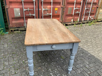 Antique English Pine Kitchen Table