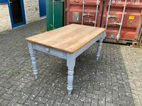 Antique English Pine Kitchen Table