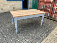 Antique English Pine Kitchen Table