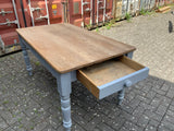 Antique English Pine Kitchen Table