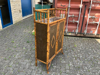 Antique English Bamboo Cabinet