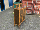 Antique English Bamboo Cabinet