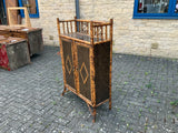 Antique English Bamboo Cabinet