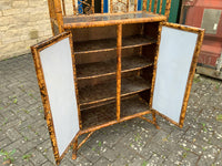 Antique English Bamboo Cabinet