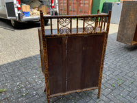 Antique English Bamboo Cabinet