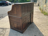 Large Antique English Oak Roll Top Desk
