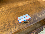Large Antique English Oak Roll Top Desk