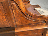 Large Antique English Oak Roll Top Desk
