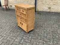 Vintage Bamboo Chest