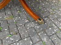 Vintage English Mahogany Three Pillar Table and Sixteen Chairs