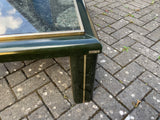 Mid-Century Marble and Metal Coffee Table