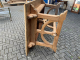 Antique English Gothic Revival Pitch Pine Centre Table