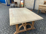 Antique English Gothic Revival Pitch Pine Centre Table
