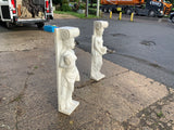 Vintage Carrara Marble Figures