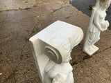 Vintage Carrara Marble Figures