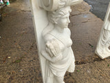 Vintage Carrara Marble Figures