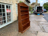 Antique English Mahogany Open Bookcase