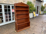 Antique English Mahogany Open Bookcase